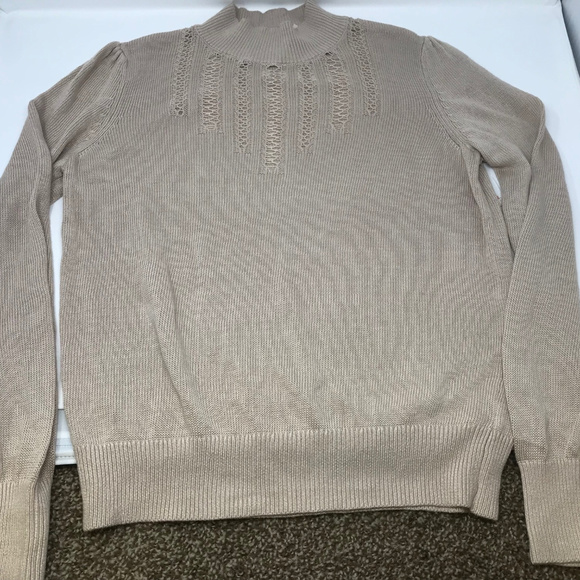 NWT Free People Time After Time Sweater Ivory SZ L - Picture 2 of 5